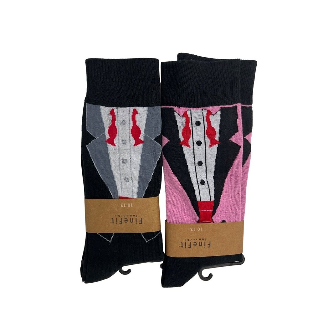 Bundle of Two Tuxedo Print Socks